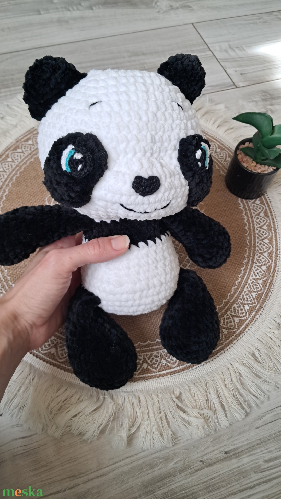 Horgolt panda - játék & sport - plüssállat & játékfigura - maci - Meska.hu Horgolt panda - játék & sport - plüssállat & játékfigura - maci - Meska.hu
