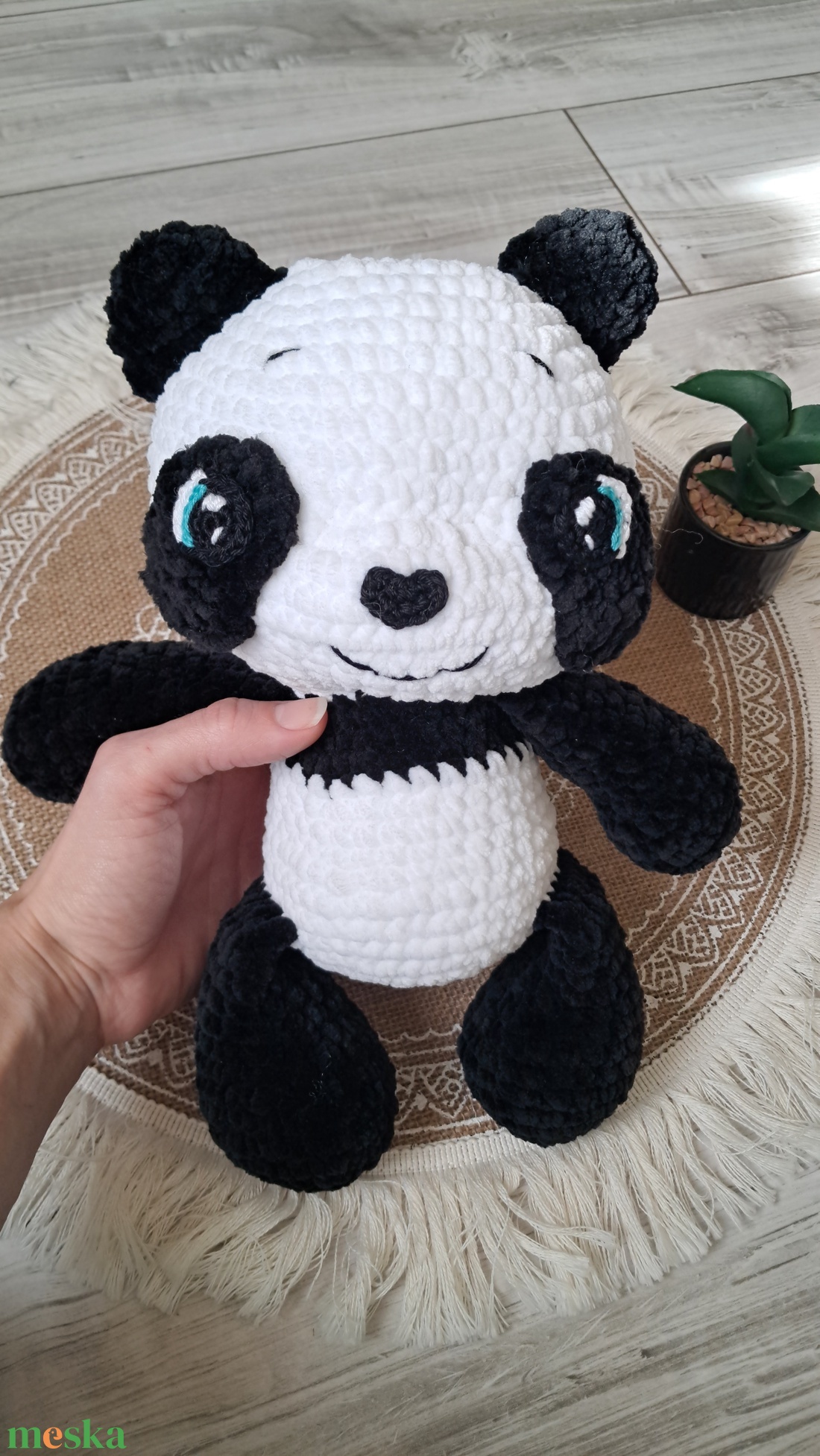 Horgolt panda - játék & sport - plüssállat & játékfigura - maci - Meska.hu Horgolt panda - játék & sport - plüssállat & játékfigura - maci - Meska.hu