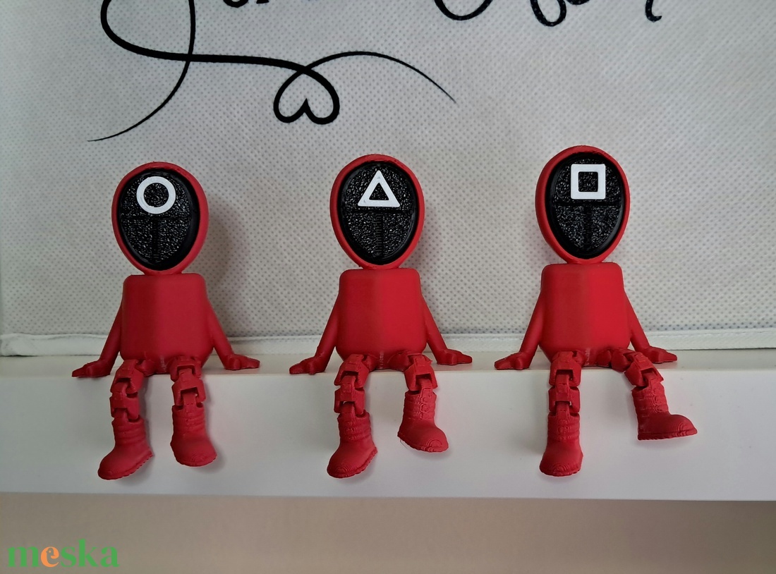 Squid Game figurák  - otthon & életmód - dekoráció - dísztárgy - Meska.hu