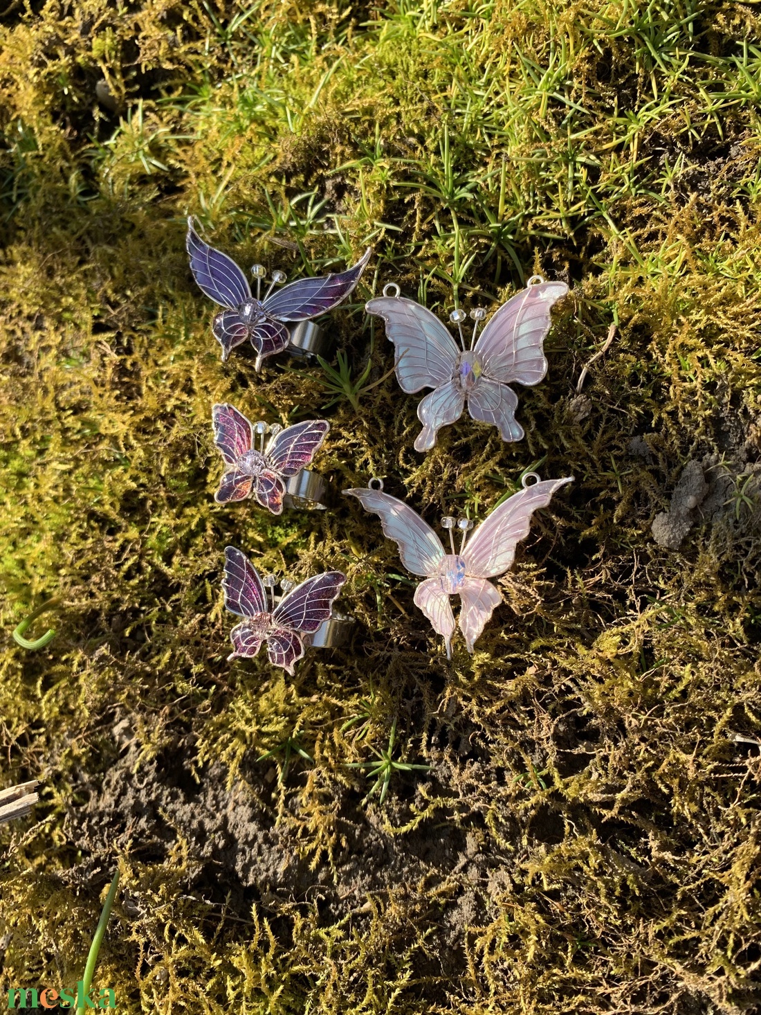 Lila pillangós gyűrű - ékszer - gyűrű - figurális gyűrű - Meska.hu Lila pillangós gyűrű - ékszer - gyűrű - figurális gyűrű - Meska.hu