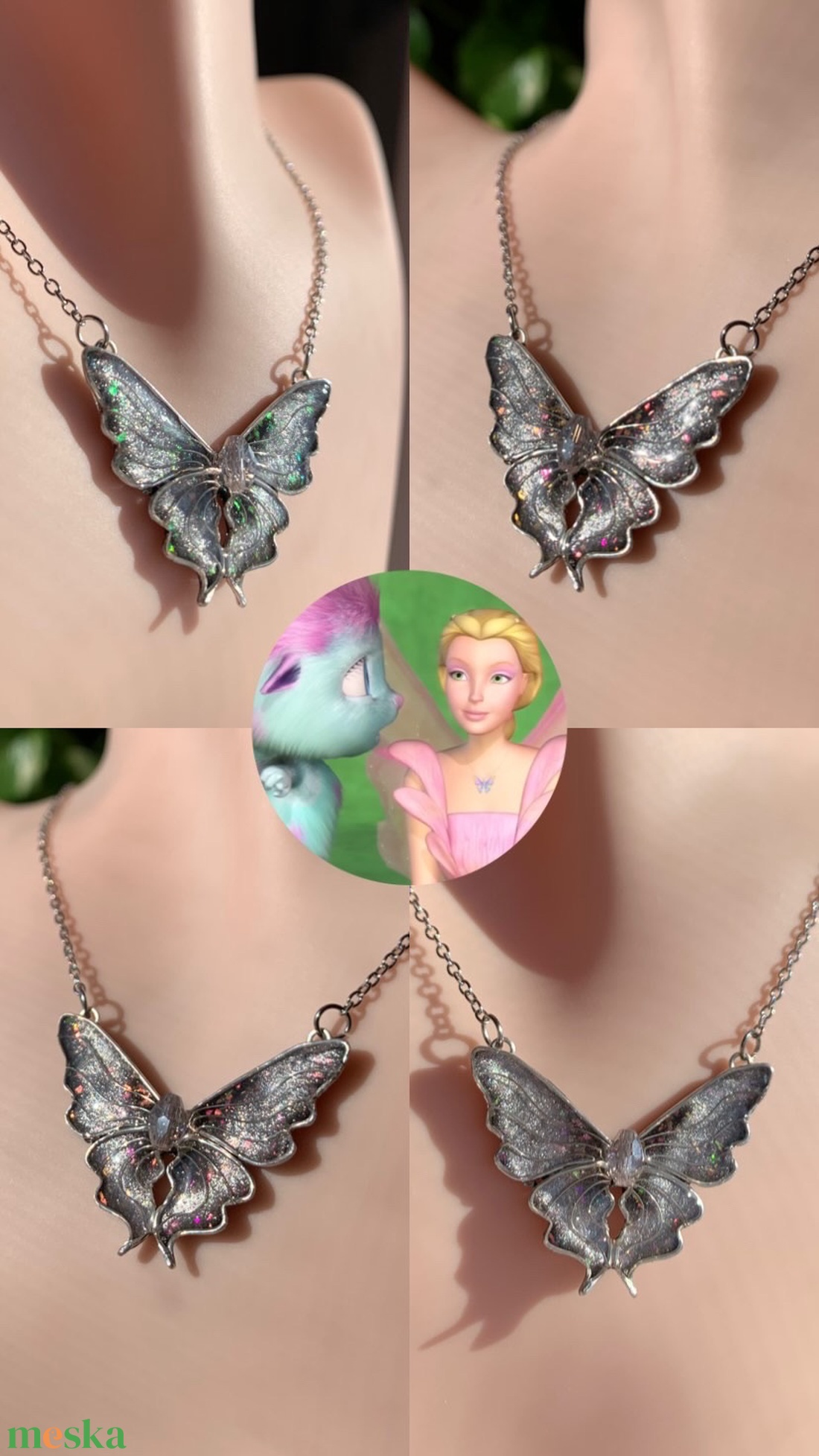 Barbie Fairytopia-Elina nyaklánca - ékszer - nyaklánc - medálos nyaklánc - Meska.hu