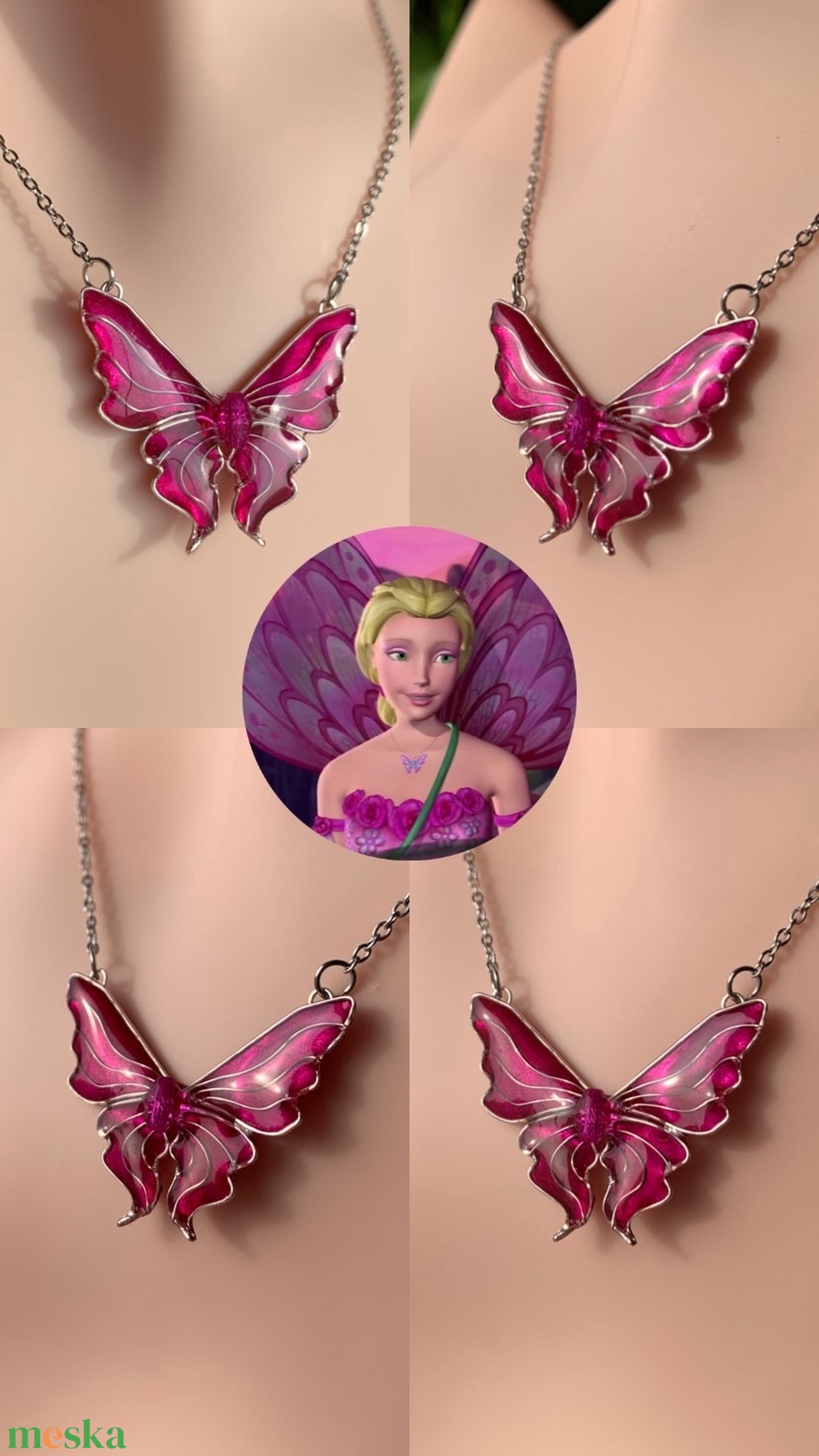 Barbie Fairytopia-Elina nyaklánca - ékszer - nyaklánc - medálos nyaklánc - Meska.hu