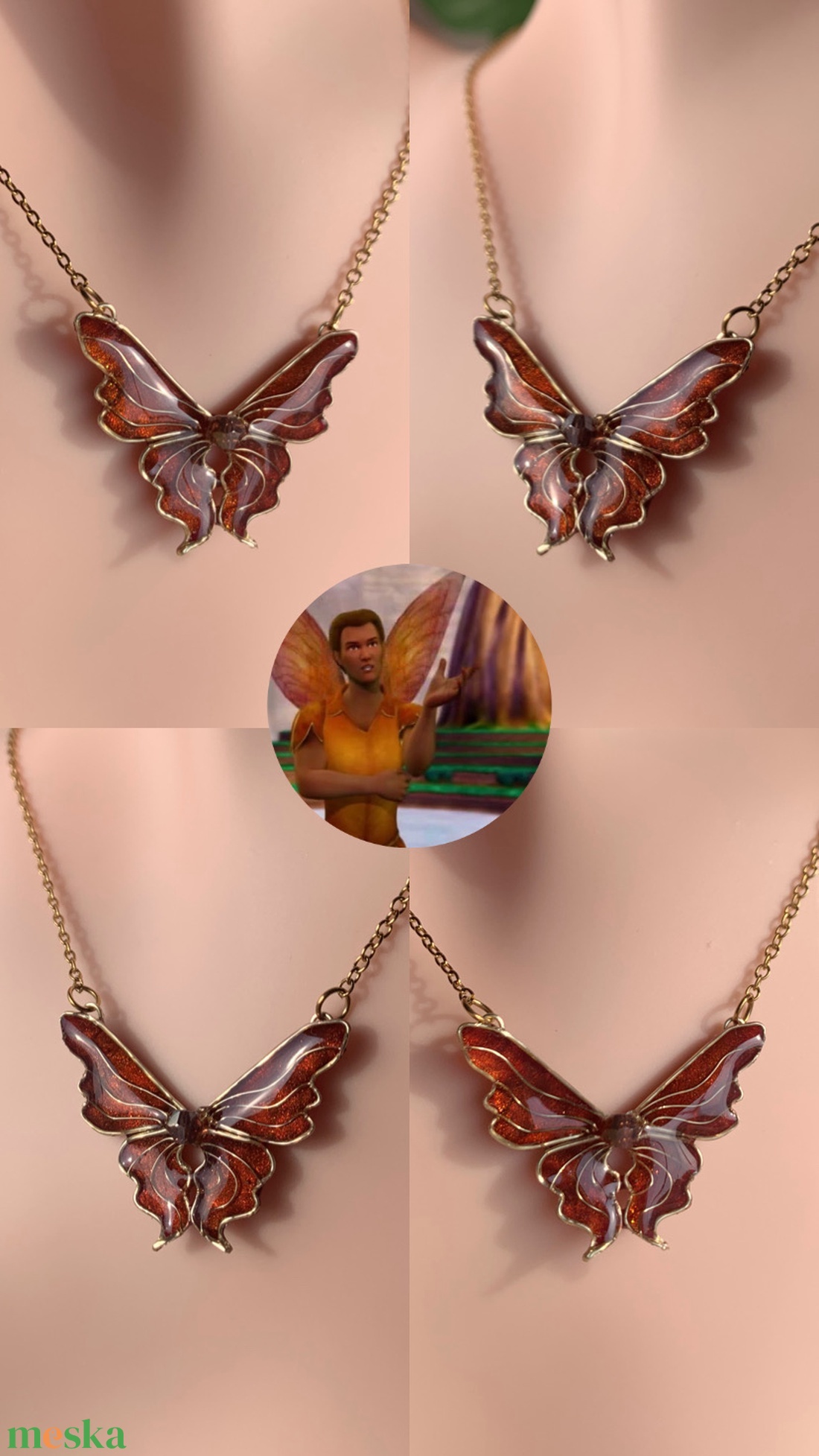 Barbie Fairytopia-Tourmaline nyaklánca - ékszer - nyaklánc - medálos nyaklánc - Meska.hu