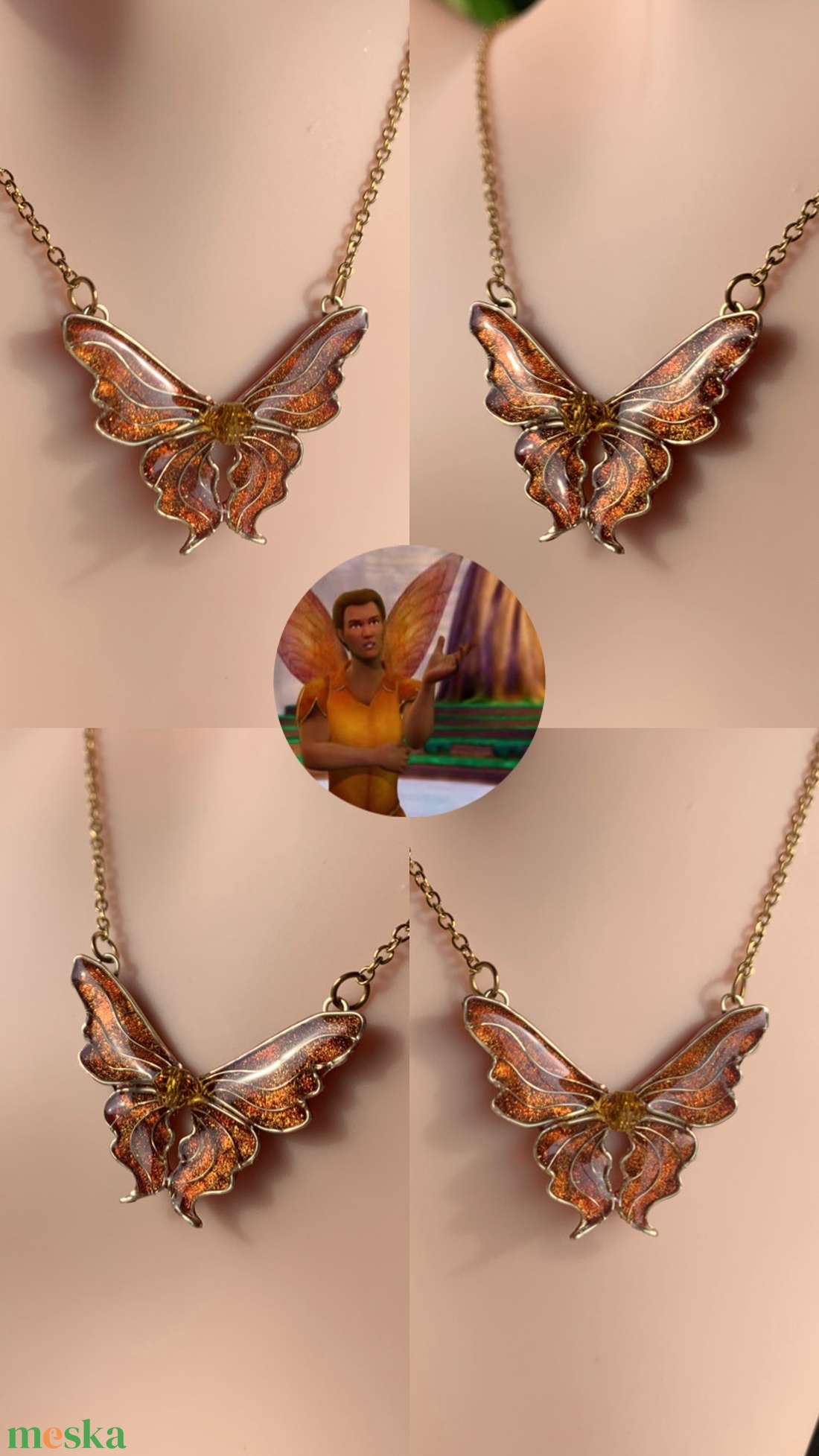 Barbie Fairytopia-Tourmaline nyaklánca - ékszer - nyaklánc - medálos nyaklánc - Meska.hu