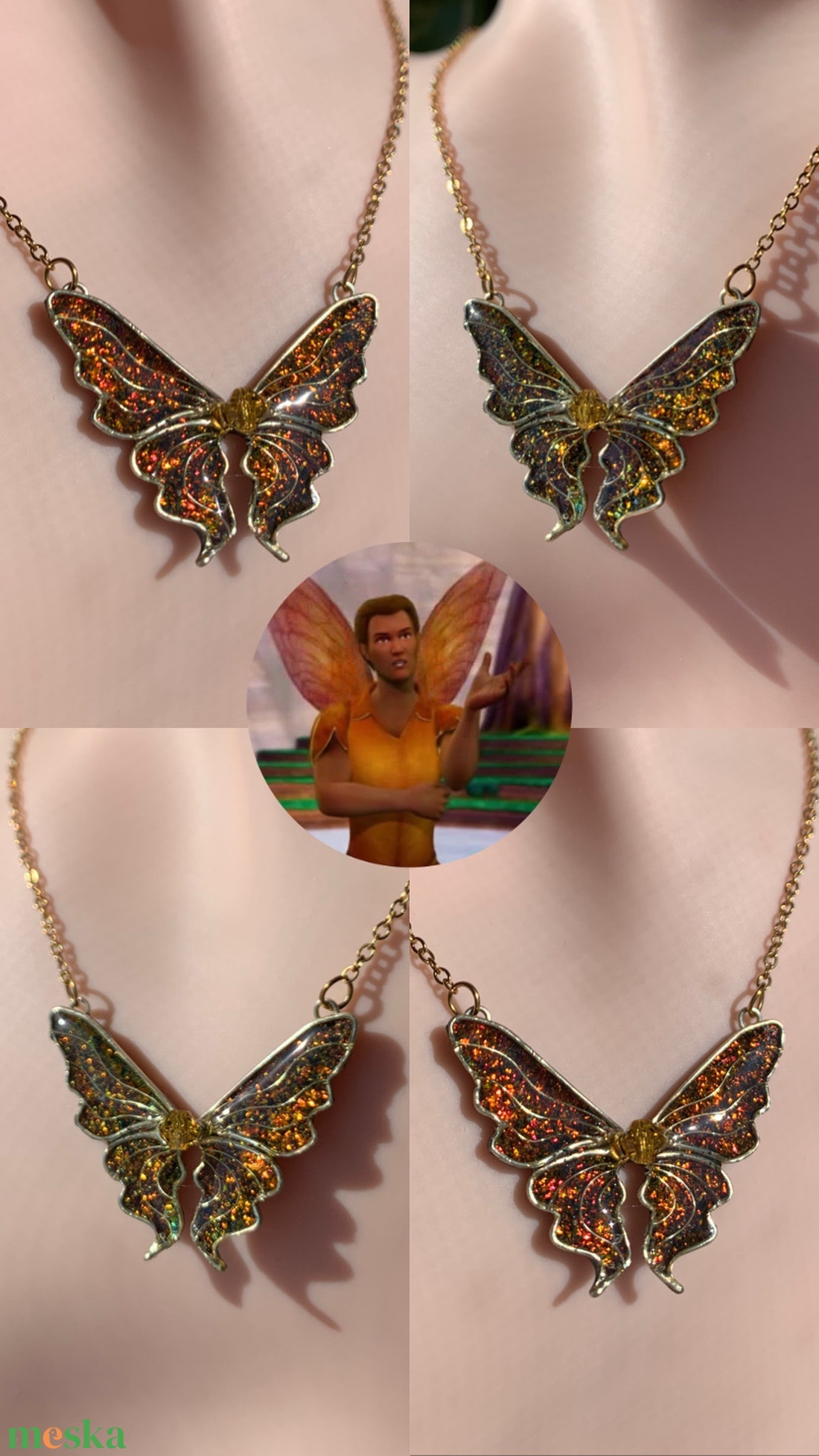 Barbie Fairytopia-Tourmaline nyaklánca - ékszer - nyaklánc - medálos nyaklánc - Meska.hu