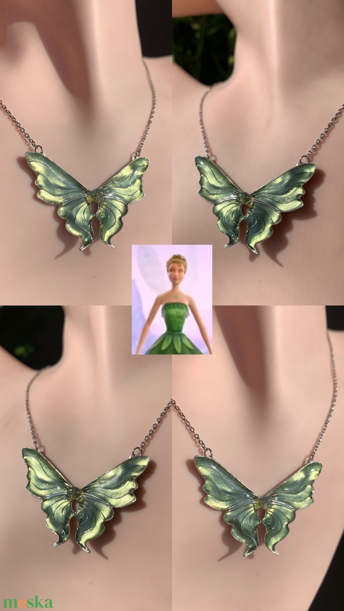 Barbie Fairytopia-Emerald nyaklánca - ékszer - nyaklánc - medálos nyaklánc - Meska.hu