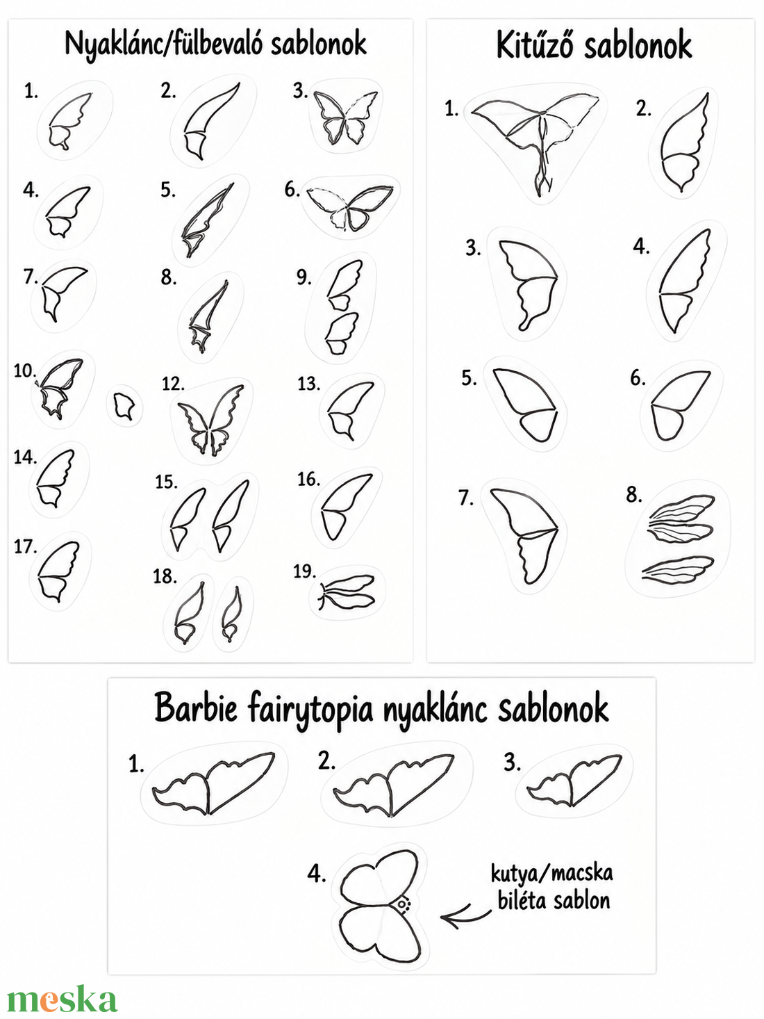 Pillangós fülbevaló-bedugós - esküvő - ékszer - fülbevaló - Meska.hu