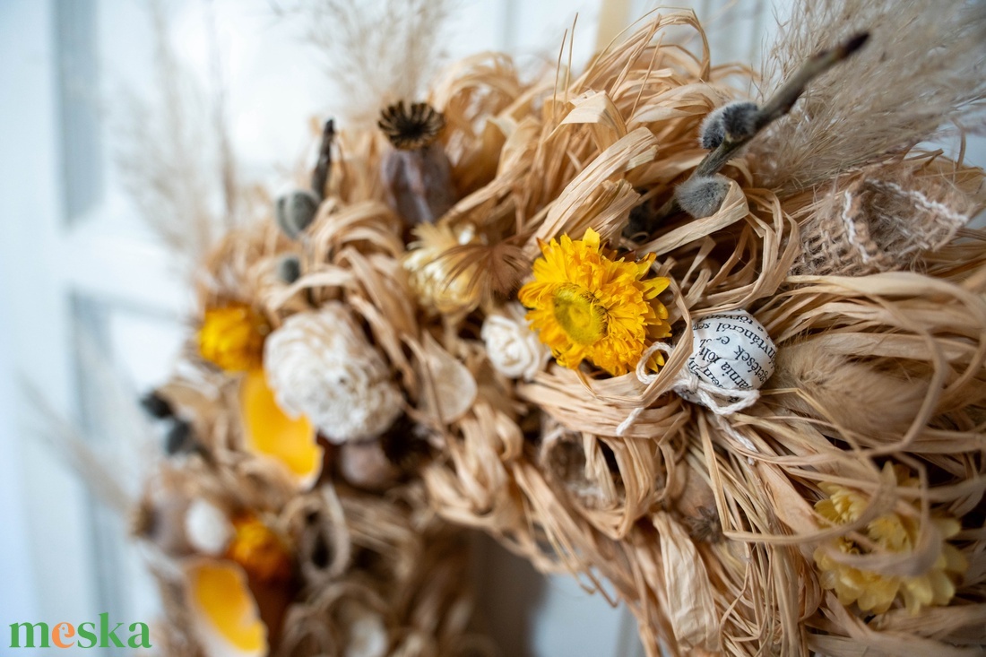 �Maison Aurelia � Édition Dorée� - ünnepi díszek, dekorációk - húsvéti díszek és dekorációk - húsvéti ajtódísz, kopogtató - Meska.hu