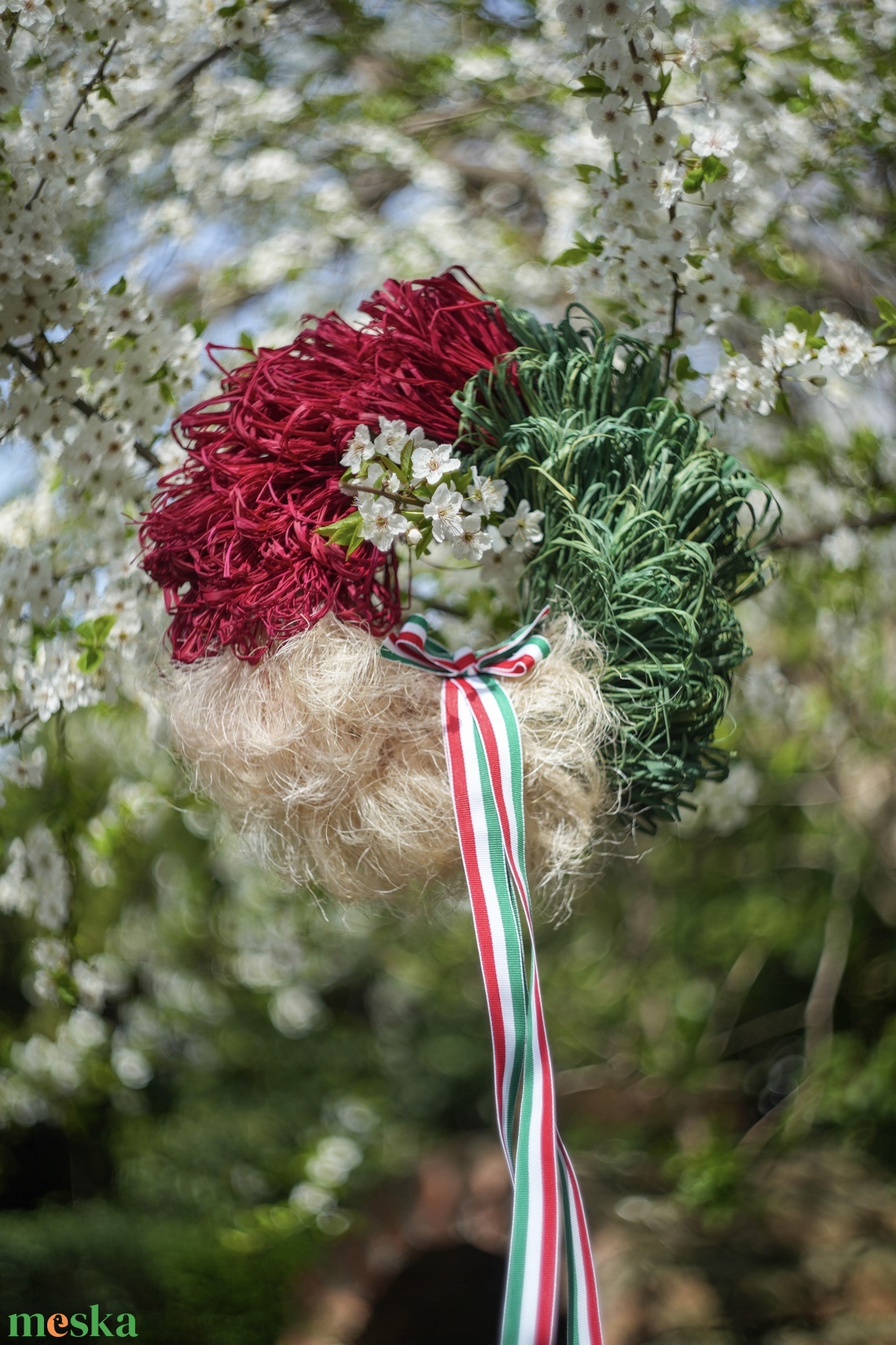 Nemzeti koszorú�� - ünnepi díszek, dekorációk - húsvéti díszek és dekorációk - húsvéti ajtódísz, kopogtató - Meska.hu