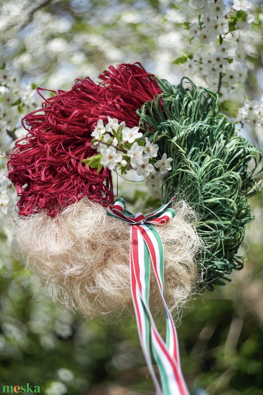 Nemzeti koszorú�� - ünnepi díszek, dekorációk - húsvéti díszek és dekorációk - húsvéti ajtódísz, kopogtató - Meska.hu