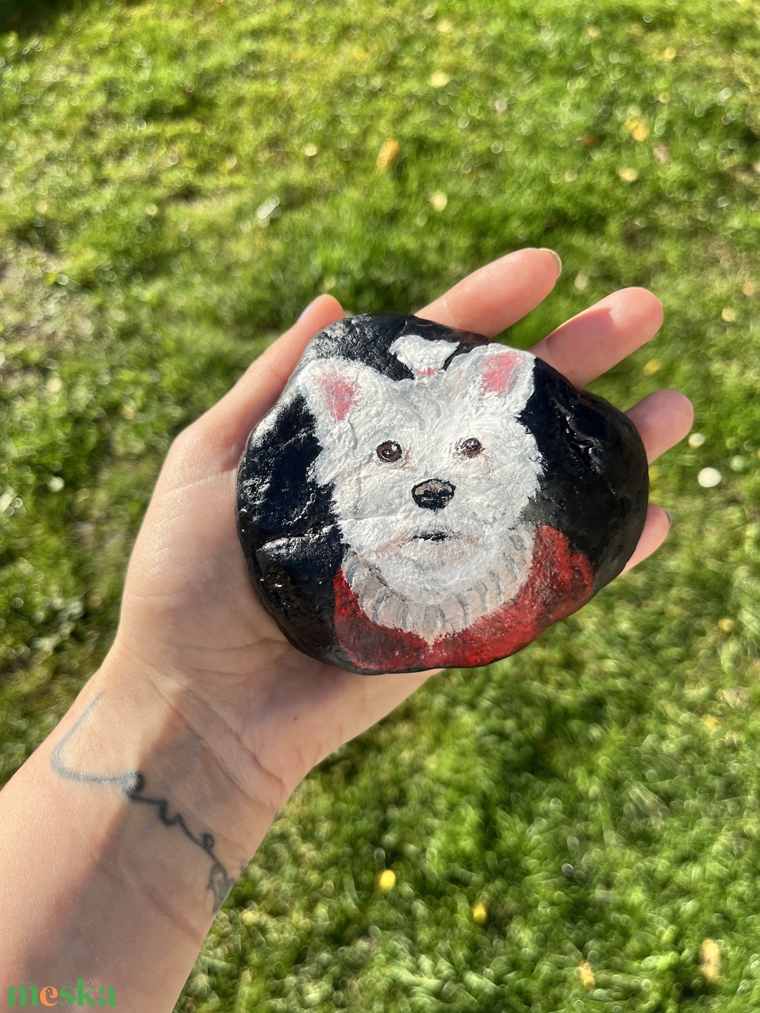 Emlékkő - művészet - festmény - akril - Meska.hu