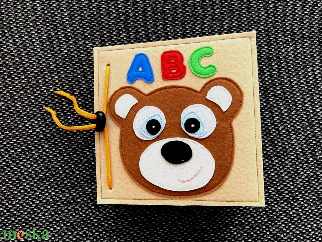 Filc ABC csendeskönyv,matatókönyv kicsiknek. - játék & sport - készségfejlesztő és logikai játék - logikai játékok - Meska.hu