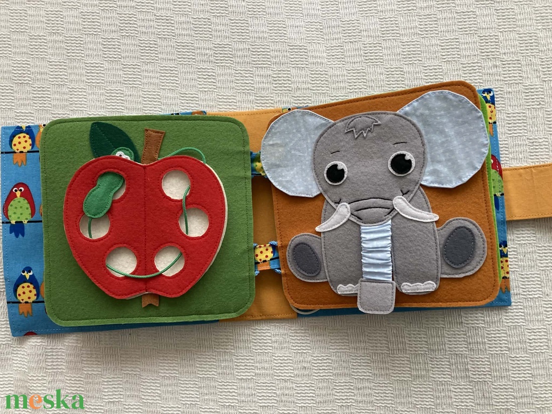 Csendeskönyv,matatókönyv kicsiknek. - játék & sport - készségfejlesztő és logikai játék - logikai játékok - Meska.hu