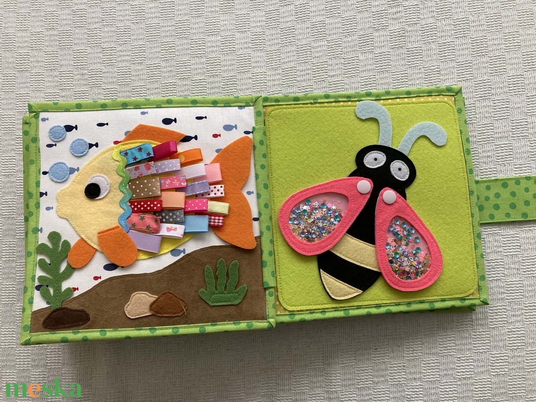 Csendeskönyv. - baba - mama - baba játékok - textilkönyv & babakönyv - Meska.hu