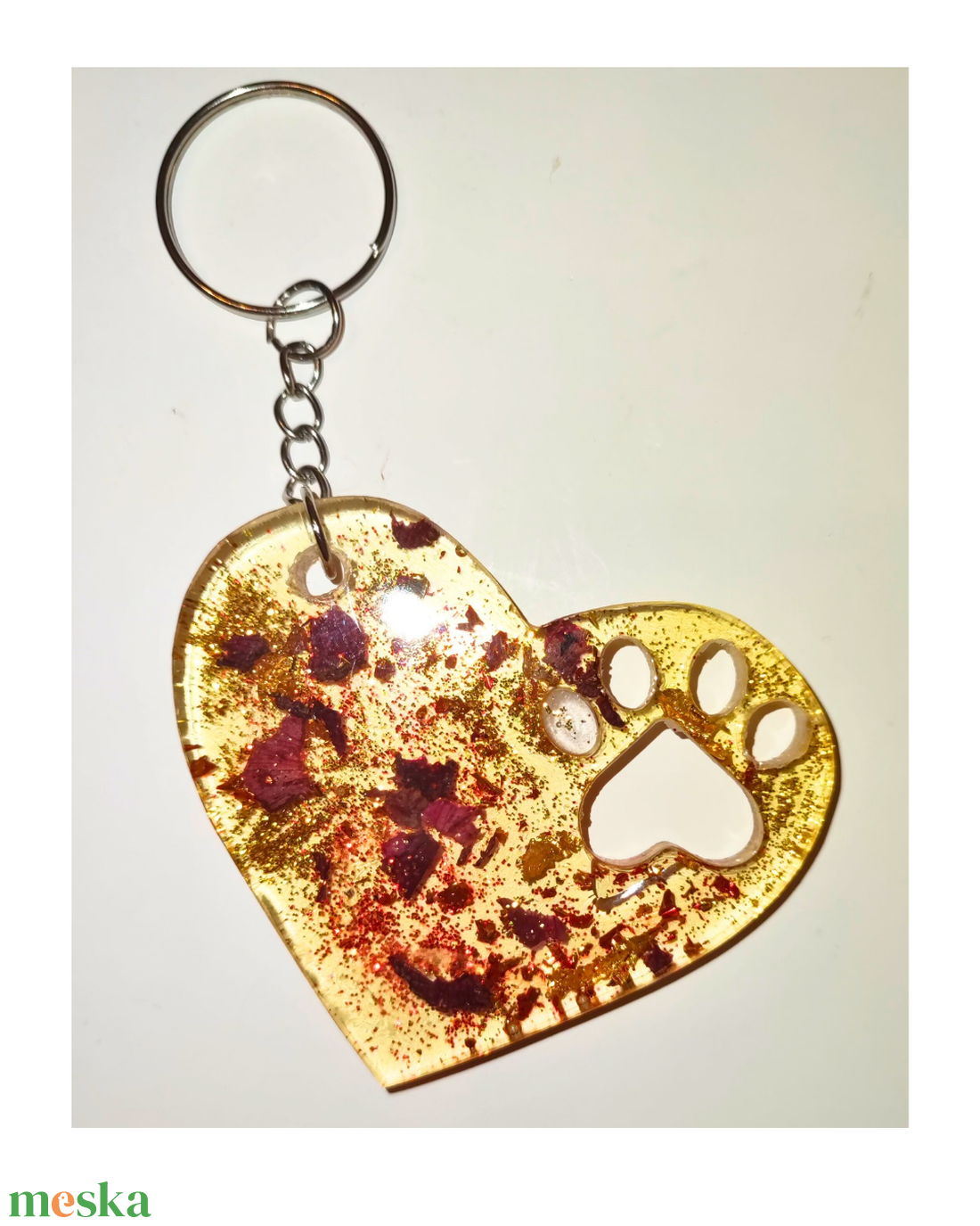 Epoxigyanta kulcstartó díszítéssel. Költség 1 darab termékre  - táska & tok - kulcstartó & táskadísz - kulcstartó - Meska.hu