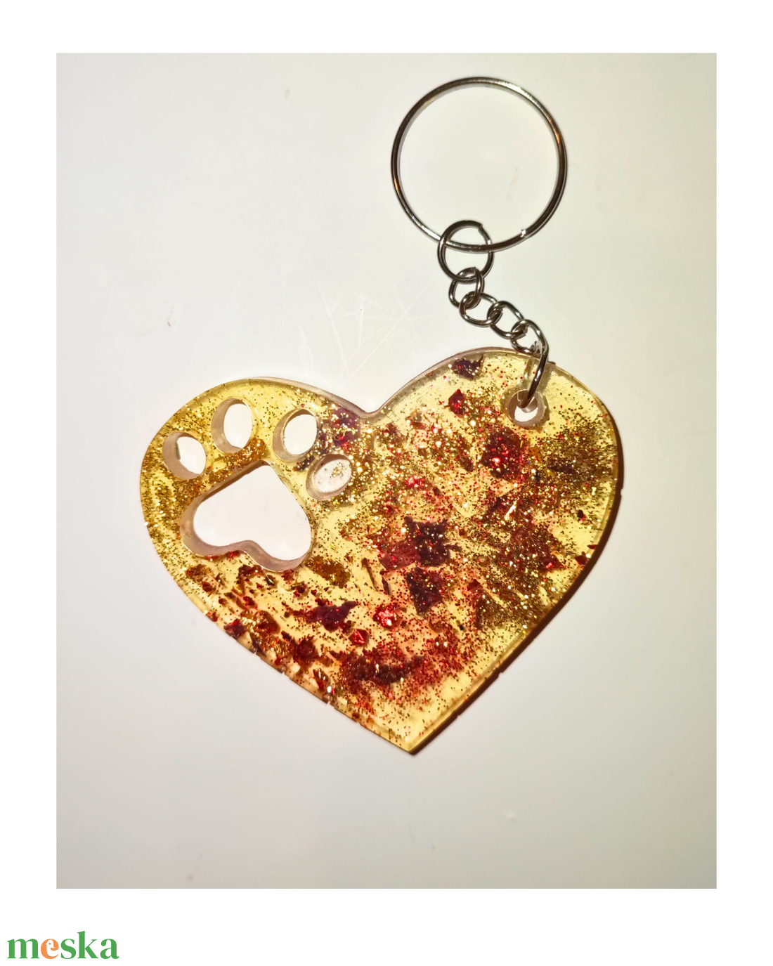 Epoxigyanta kulcstartó díszítéssel. Költség 1 darab termékre  - táska & tok - kulcstartó & táskadísz - kulcstartó - Meska.hu