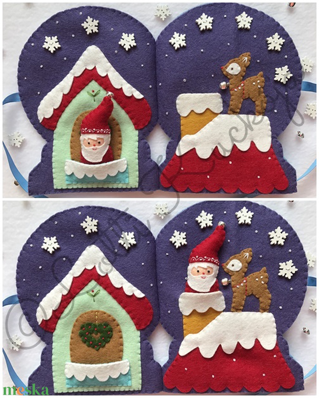 Télapó varázslatos hógömb házikója interaktív lapozható könyv, játszókönyv, bábszínház - - Meska.hu Télapó varázslatos hógömb házikója interaktív lapozható könyv, játszókönyv, bábszínház - - Meska.hu