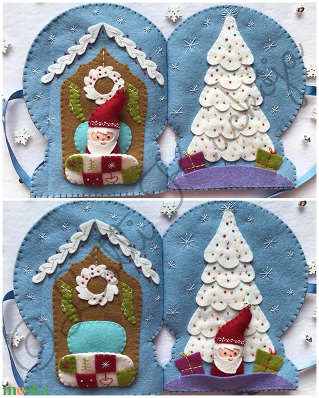 Télapó varázslatos hógömb házikója interaktív lapozható könyv, játszókönyv, bábszínház - - Meska.hu Télapó varázslatos hógömb házikója interaktív lapozható könyv, játszókönyv, bábszínház - - Meska.hu