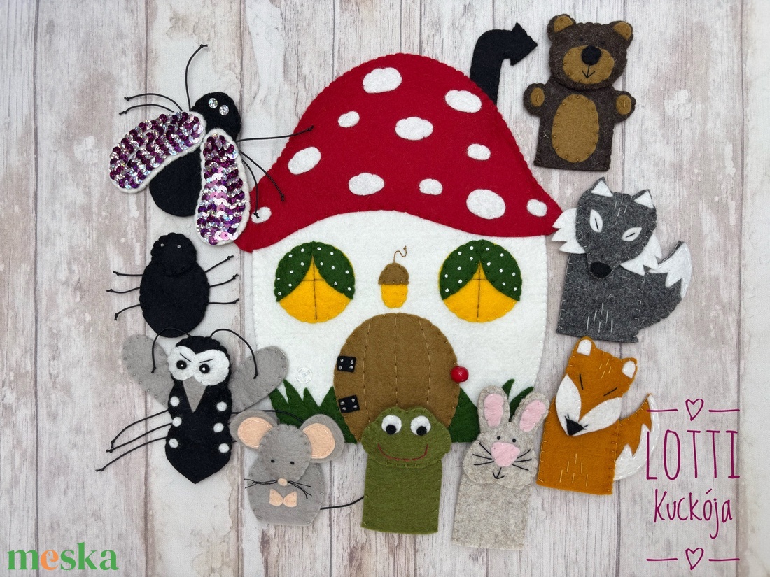 A vityilló ujjbáb készlet - játék & sport - bábok - ujjbáb - Meska.hu