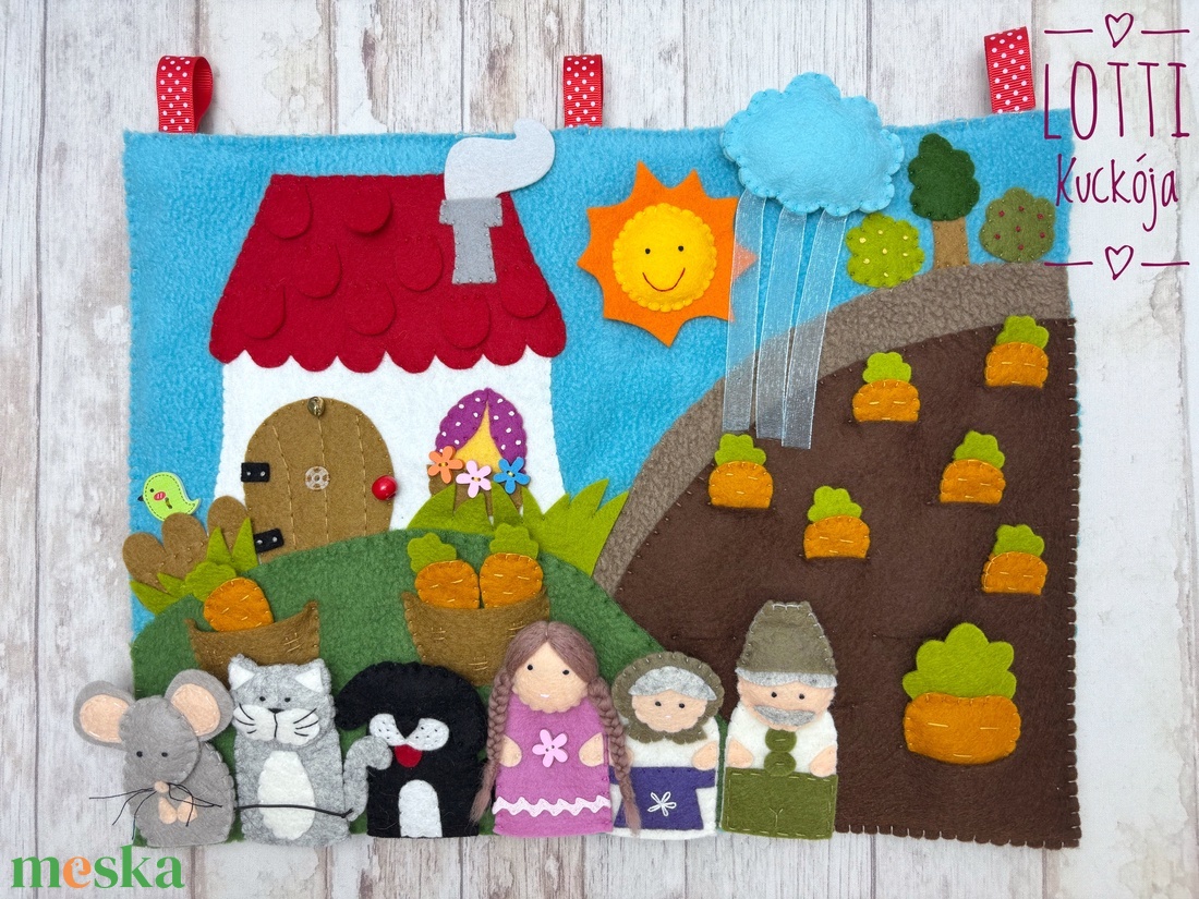 Répamese interaktív meseszőnyeg, ujjbáb készlet  - játék & sport - bábok - báb készlet - Meska.hu