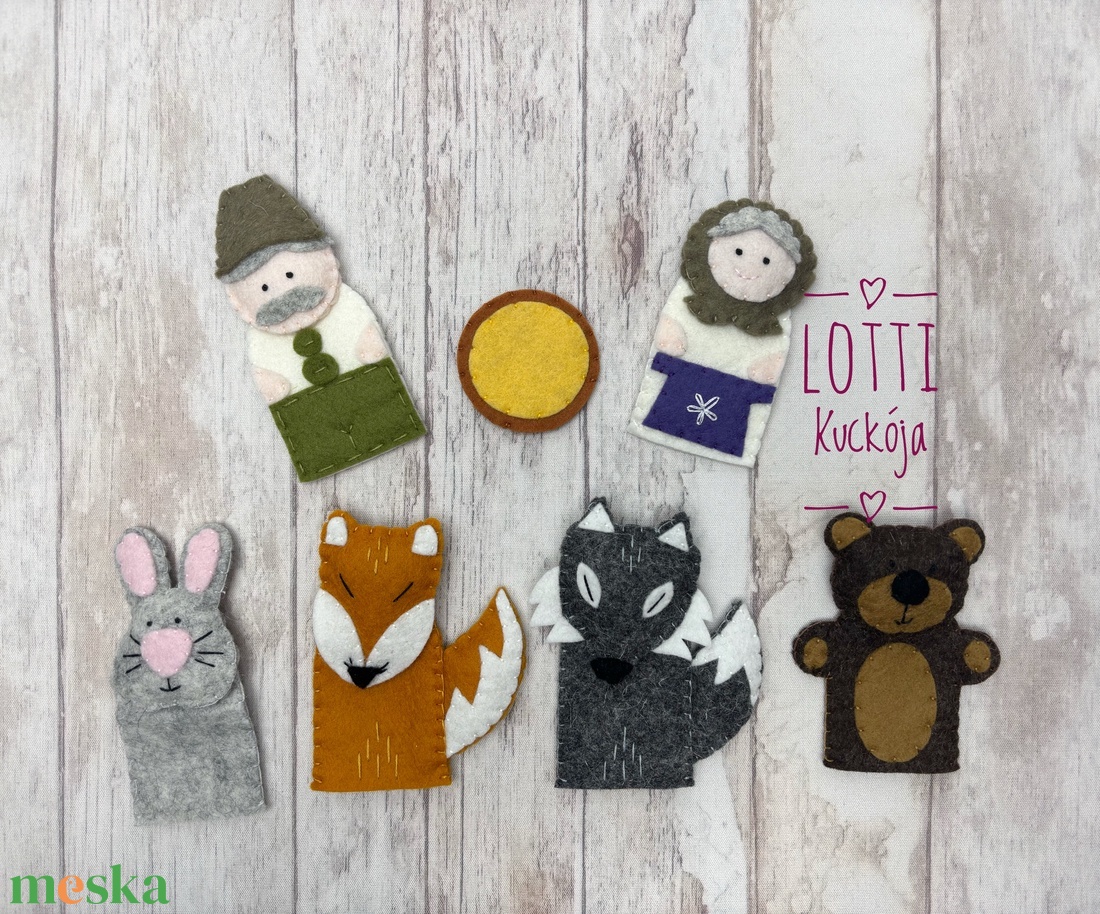 Vajaspánkó ujjbáb készlet - játék & sport - bábok - ujjbáb - Meska.hu