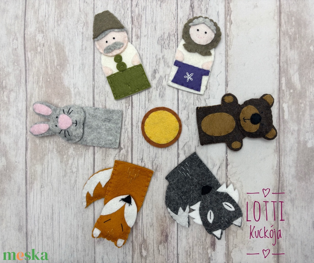 Vajaspánkó ujjbáb készlet - játék & sport - bábok - ujjbáb - Meska.hu