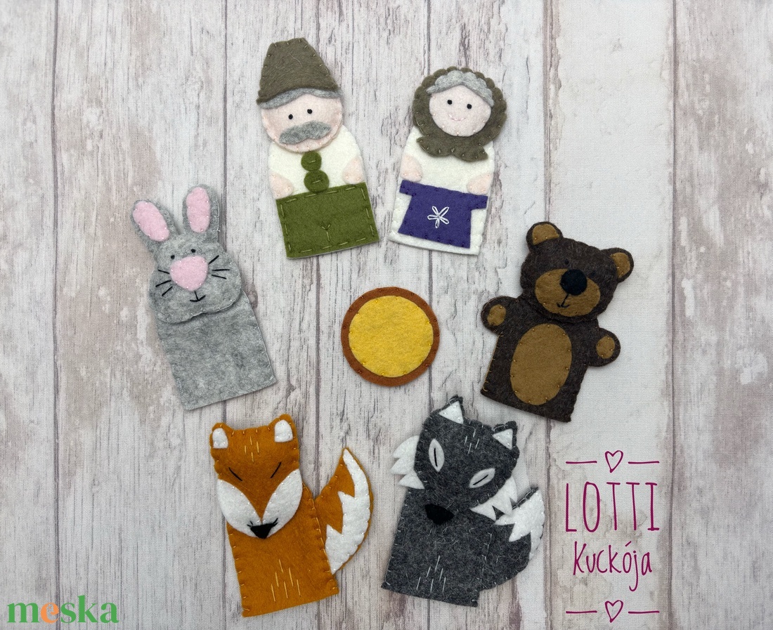 Vajaspánkó ujjbáb készlet - játék & sport - bábok - ujjbáb - Meska.hu