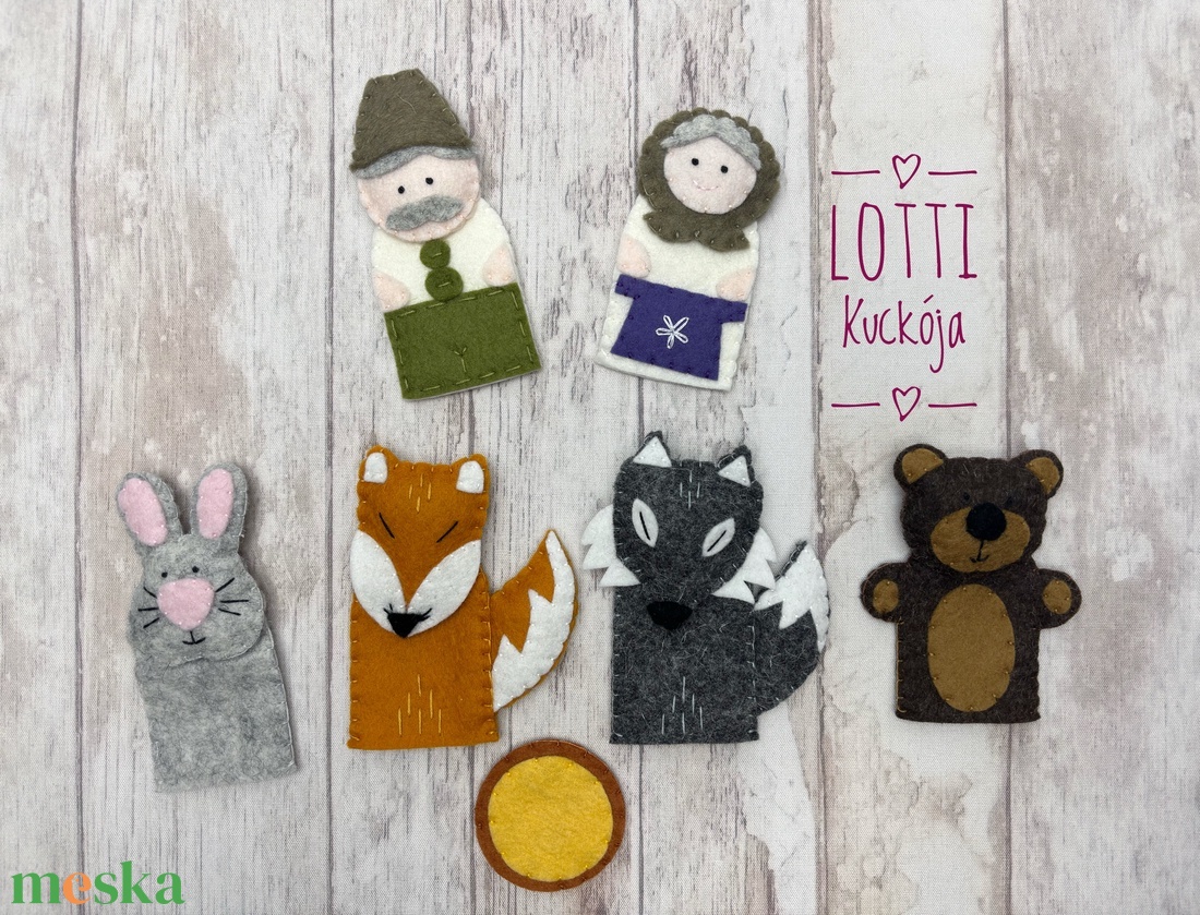 Vajaspánkó ujjbáb készlet - játék & sport - bábok - ujjbáb - Meska.hu