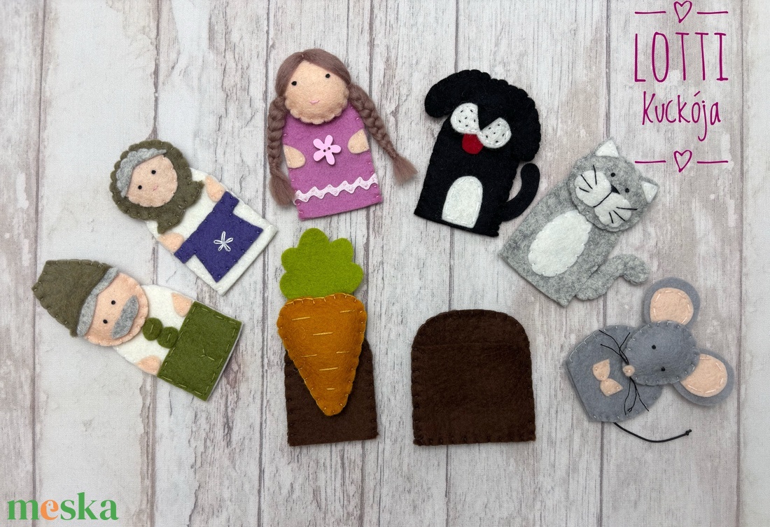 Répamese ujjbáb készlet - játék & sport - bábok - ujjbáb - Meska.hu