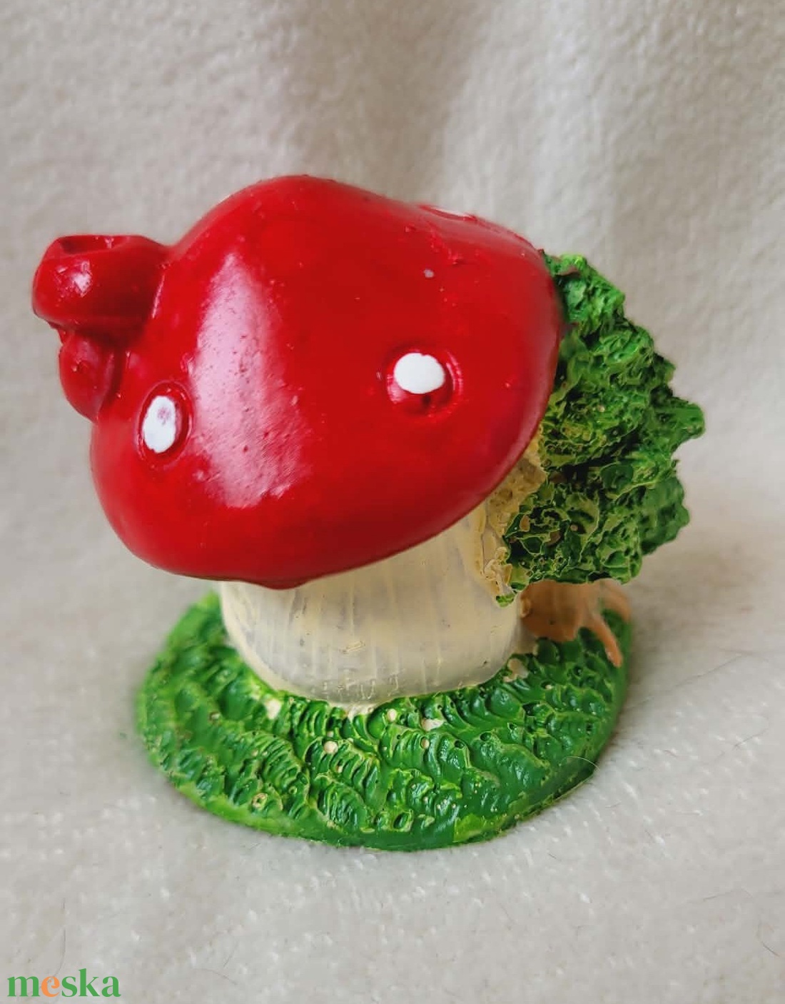 Mesebeli gombaházikó tündérkertbe (piros és sárga) - otthon & életmód - dekoráció - dekoratív figurák és szobrok - Meska.hu