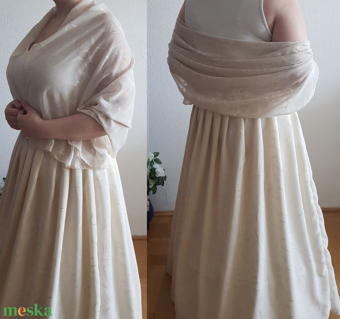 Ekrü színű hímzett muszlin sál, kendő, vállkendő, stóla - esküvő - kiegészítők - bolero és válltakaró - Meska.hu Ekrü színű hímzett muszlin sál, kendő, vállkendő, stóla - esküvő - kiegészítők - bolero és válltakaró - Meska.hu