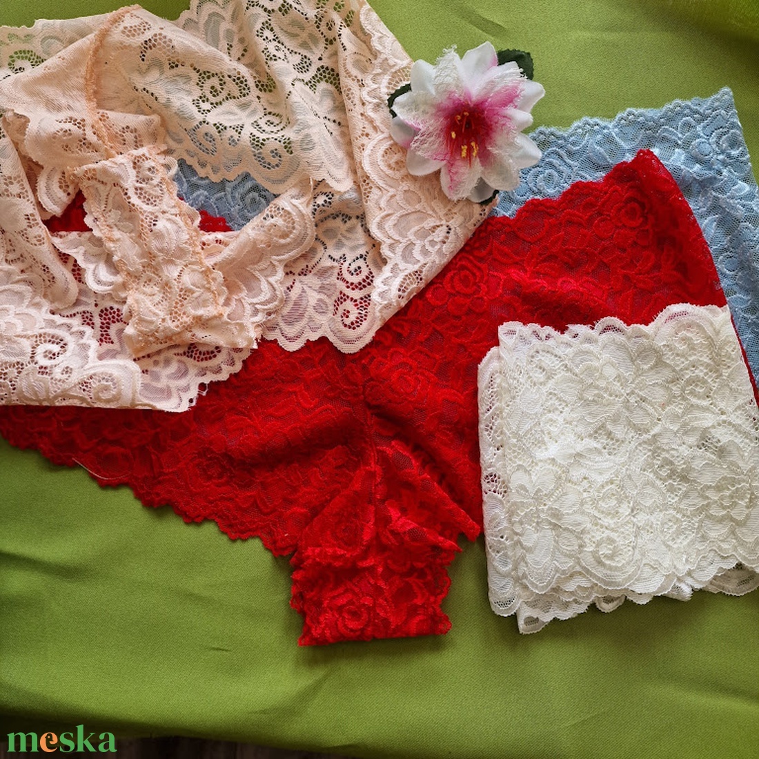 FEN23 - Női fehérnemű - Francia csipke bugyi betéttel - 2XS-3XL / 34-54 - ruha & divat - női ruha - fürdőruha & fehérnemű - Meska.hu FEN23 - Női fehérnemű - Francia csipke bugyi betéttel - 2XS-3XL / 34-54 - ruha & divat - női ruha - fürdőruha & fehérnemű - Meska.hu