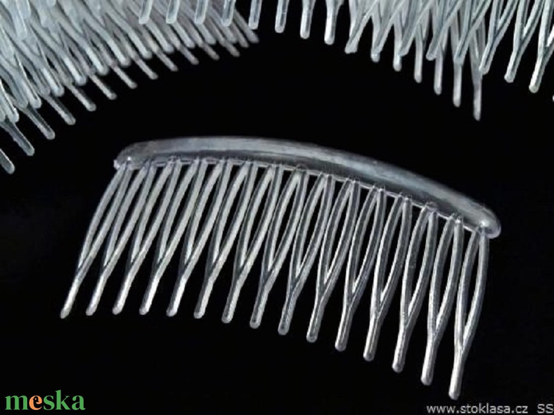 ESKÜVŐ HAD02 - Műanyag hajfésű 80x45mm - esküvő - hajdísz - hajtű - Meska.hu ESKÜVŐ HAD02 - Műanyag hajfésű 80x45mm - esküvő - hajdísz - hajtű - Meska.hu