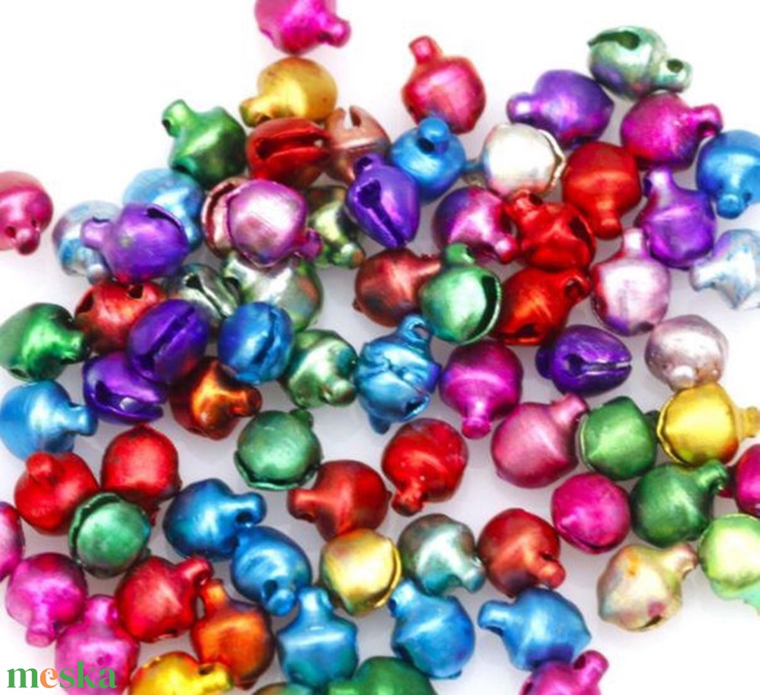 100db-os mini csengettyű mix - karácsony, mikulás, farsang - karácsony - karácsonyi lakásdekoráció - karácsonyi lakásdíszek - Meska.hu