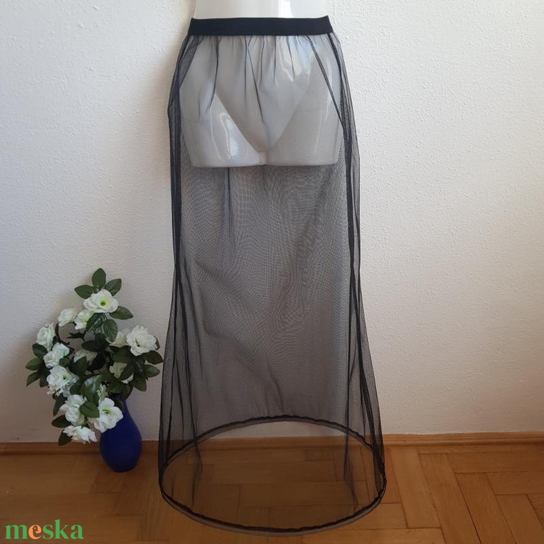 ESKÜVŐ ASZ01E - 1 körös rugalmas fekete menyasszonyi alsószoknya, abroncs, lépéskönnyítő - esküvő - ruha - menyasszonyi ruha - Meska.hu