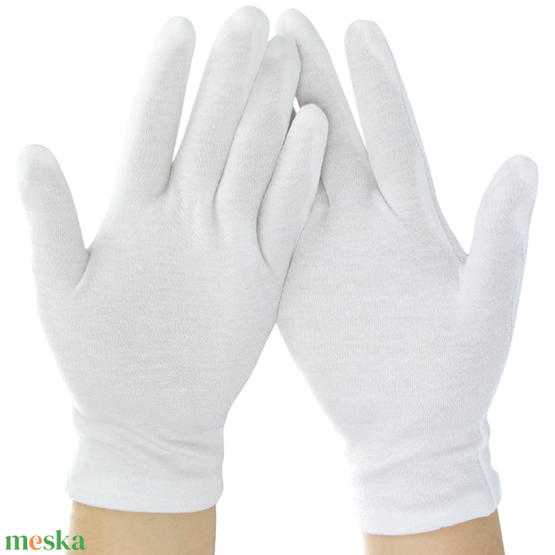 ESKÜVŐ KTY89 - 20cm-es hagyományos hófehér rugalmas kesztyű - esküvő - kiegészítők - menyasszonyi kesztyűk - Meska.hu