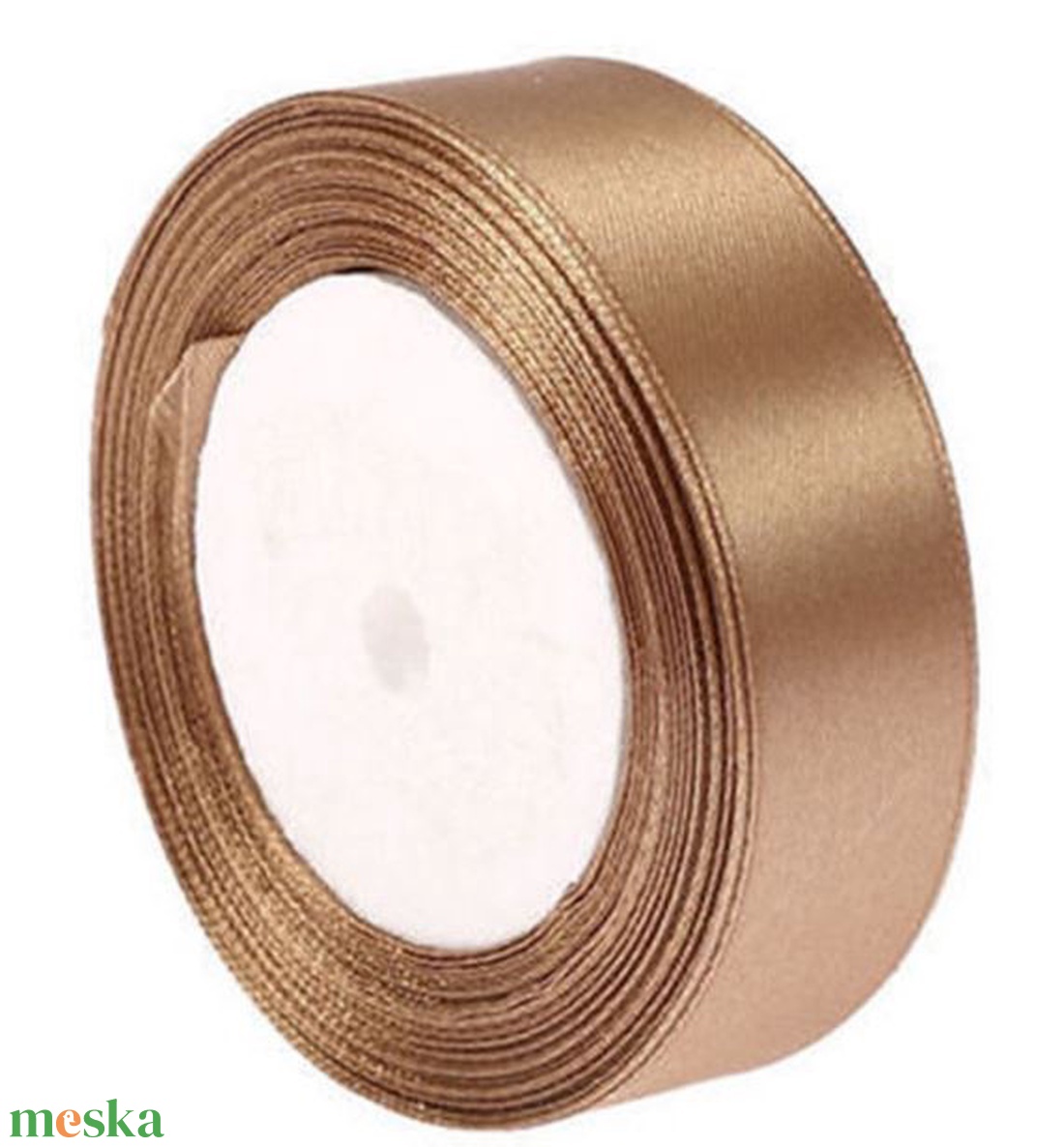 25SZS77 - 25mm-es szatén szalag � kávé barna 77. - kellékek & szerszámok - méteráru - dekorációs alapanyag - Meska.hu