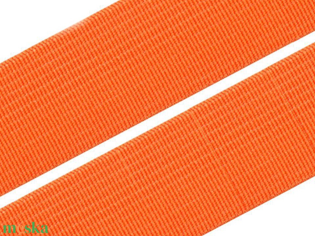 20SZG20 - 20mm-es ÖKO-TEX narancssárga színű gumiszalag - kellékek & szerszámok - méteráru - dekorációs alapanyag - Meska.hu