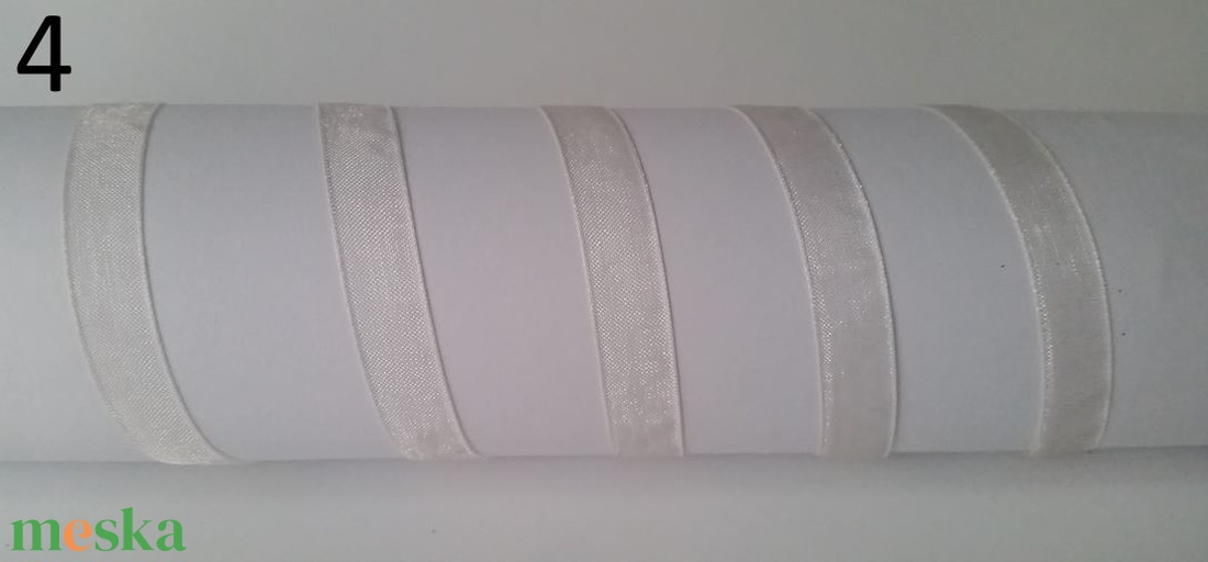 10SZO04 - 10mm-es organza szalag � pezsgő 4. - kellékek & szerszámok - méteráru - dekorációs alapanyag - Meska.hu