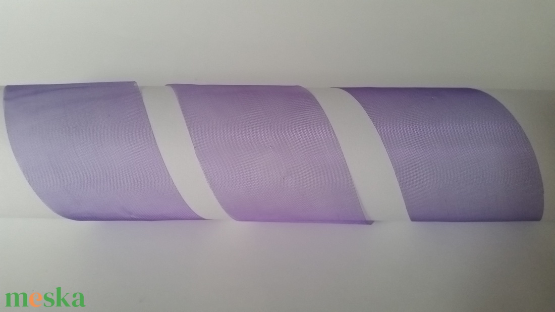 40SZO22 - 40mm-es organza szalag � ibolyalila 22. - kellékek & szerszámok - méteráru - dekorációs alapanyag - Meska.hu
