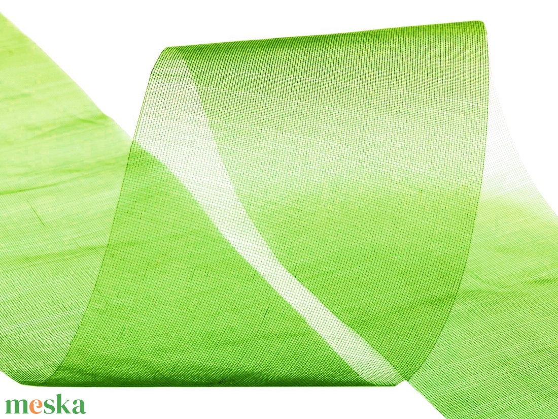 50SZO40 - 50mm-es organza szalag � zöld 40. - kellékek & szerszámok - méteráru - dekorációs alapanyag - Meska.hu