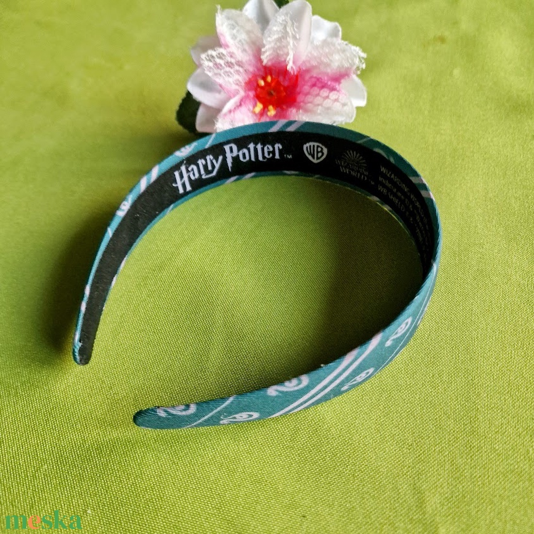 ESKÜVŐ HPT56B - Harry Potter eredeti hajpánt - Mardekár - esküvő - hajdísz - hajpánt - Meska.hu