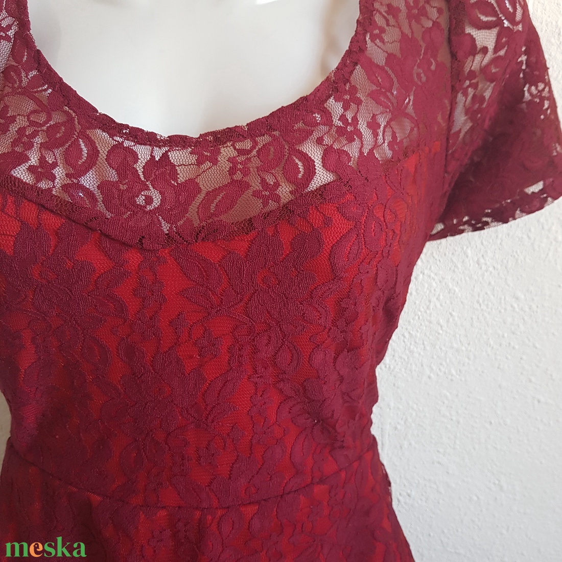L/XL-es bordó színű alkalmi csipkeruha, rövid ujjú miniruha - ruha & divat - női ruha - alkalmi ruha & estélyi ruha - Meska.hu L/XL-es bordó színű alkalmi csipkeruha, rövid ujjú miniruha - ruha & divat - női ruha - alkalmi ruha & estélyi ruha - Meska.hu