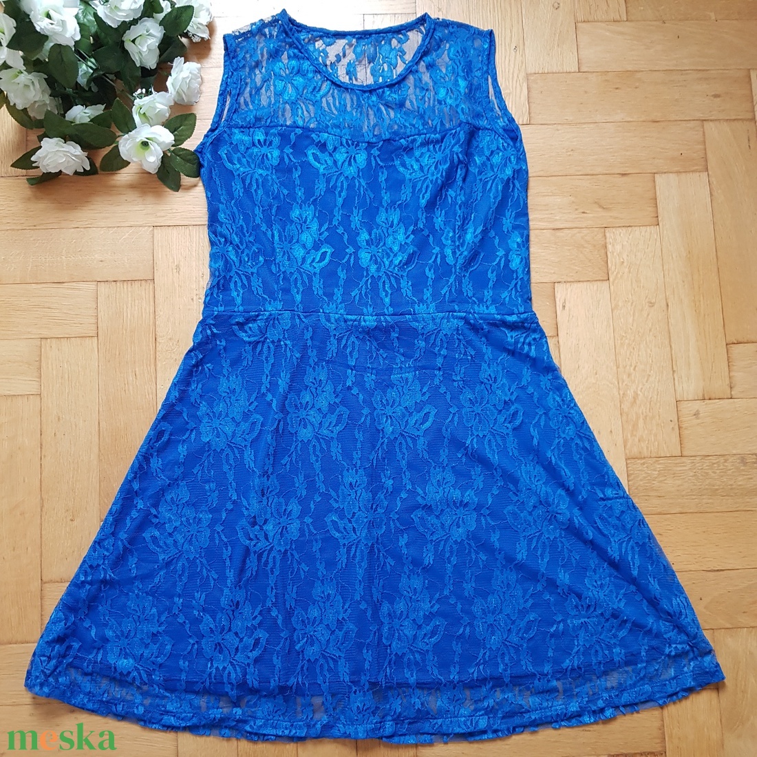 L/XL-es királykék színű alkalmi csipkeruha, ujjatlan miniruha - ruha & divat - női ruha - alkalmi ruha & estélyi ruha - Meska.hu L/XL-es királykék színű alkalmi csipkeruha, ujjatlan miniruha - ruha & divat - női ruha - alkalmi ruha & estélyi ruha - Meska.hu