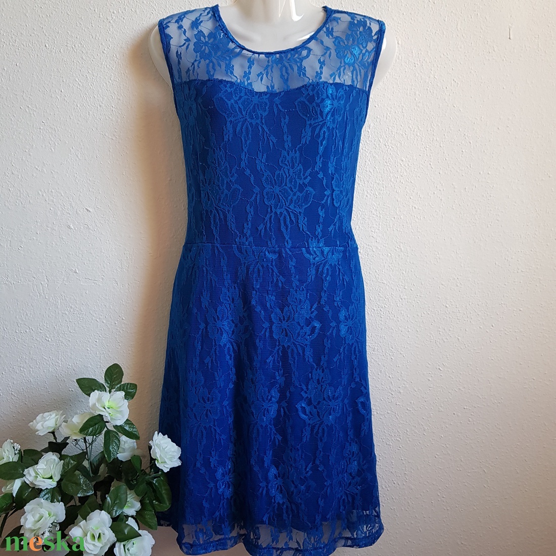 L/XL-es királykék színű alkalmi csipkeruha, ujjatlan miniruha - ruha & divat - női ruha - alkalmi ruha & estélyi ruha - Meska.hu L/XL-es királykék színű alkalmi csipkeruha, ujjatlan miniruha - ruha & divat - női ruha - alkalmi ruha & estélyi ruha - Meska.hu