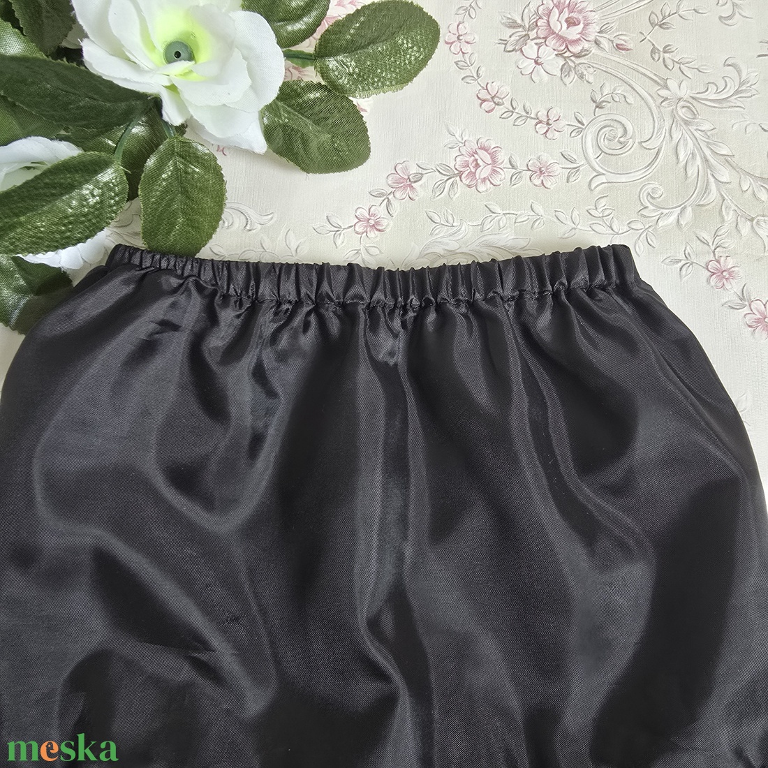 Fekete színű, tüllös gyerek alsószoknya, balerina szoknya, tütü - ruha & divat - babaruha & gyerekruha - szoknya - Meska.hu