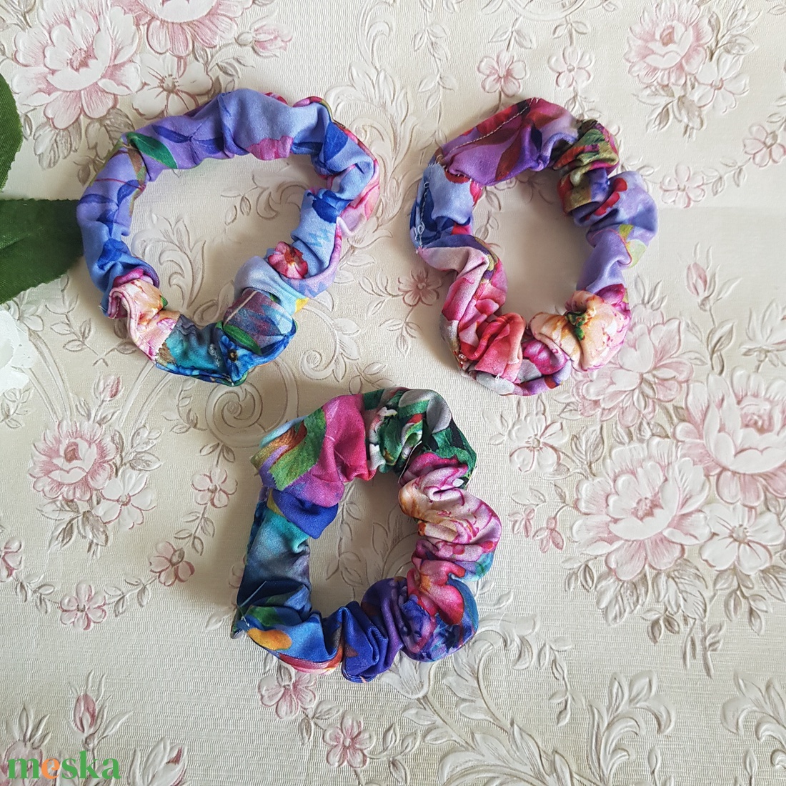 3db Erős, textil hajgumi - ruha & divat - hajdísz & hajcsat - hajgumi - Meska.hu
