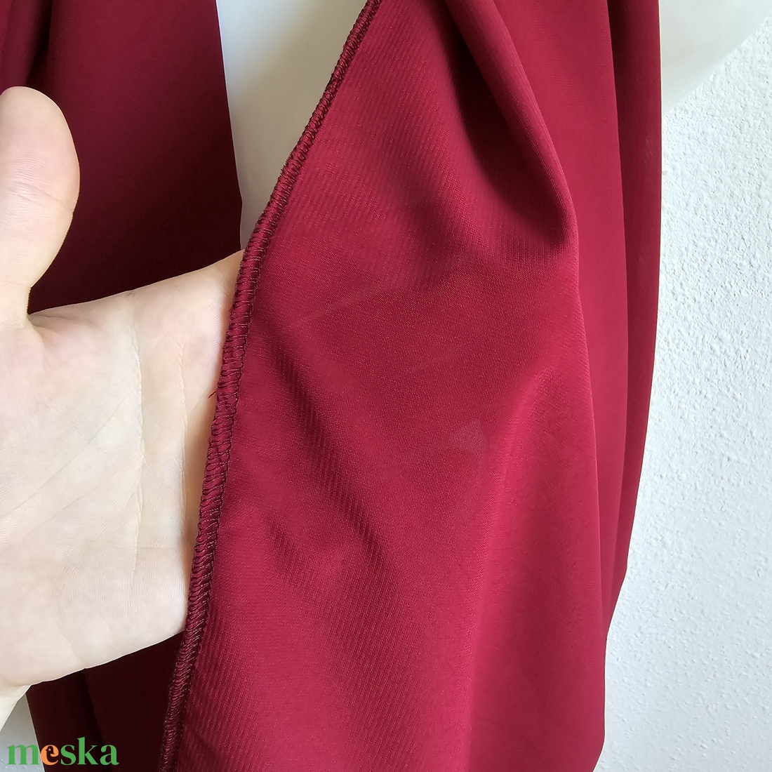 Bordó muszlin sál, kendő, vállkendő, stóla - esküvő - kiegészítők - bolero és válltakaró - Meska.hu