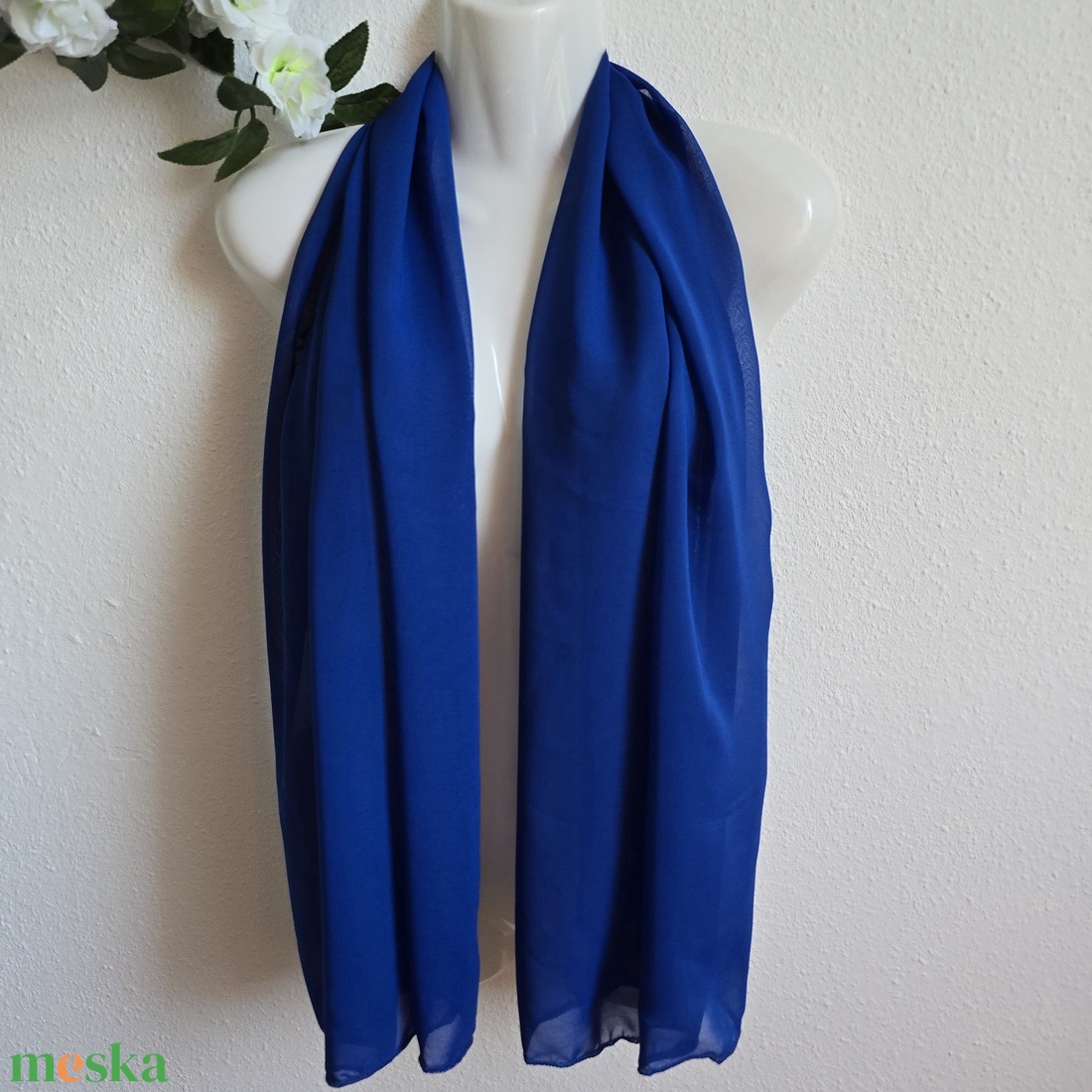 Királykék színű muszlin sál, kendő, vállkendő, stóla - áttetszőbb - esküvő - kiegészítők - bolero és válltakaró - Meska.hu Királykék színű muszlin sál, kendő, vállkendő, stóla - áttetszőbb - esküvő - kiegészítők - bolero és válltakaró - Meska.hu