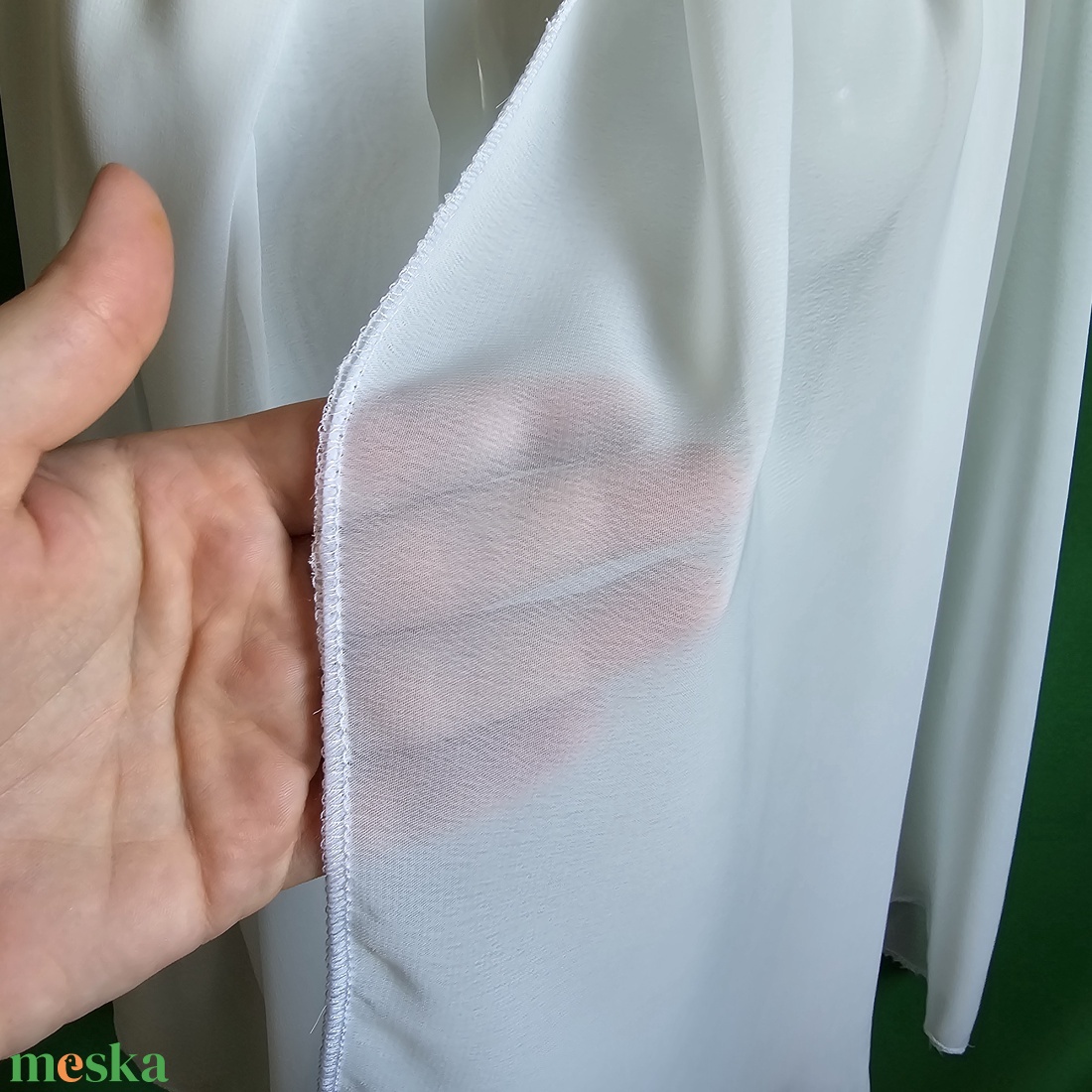 Ekrü színű muszlin sál, kendő, vállkendő, stóla - esküvő - kiegészítők - bolero és válltakaró - Meska.hu